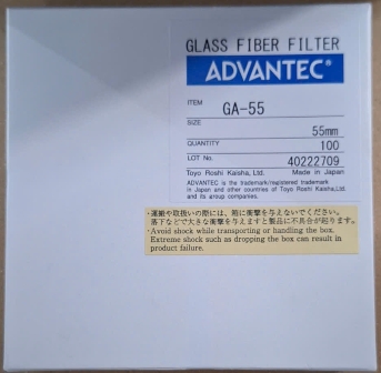 Giấy lọc sợi thủy tinh Advantec GA-55 - Lọc hạt mịn, Phân tích SS (Nhiều kích thước)